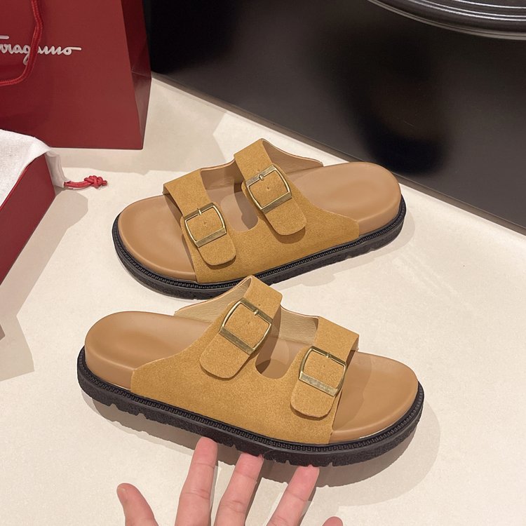 Dam Träskor Dubbelbälte Ergonomisk Fotbädd Trätofflor 10