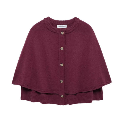 Variant image for Kvinna Kort Cardigan Mjuk Stickad med Knappdetaljer-13