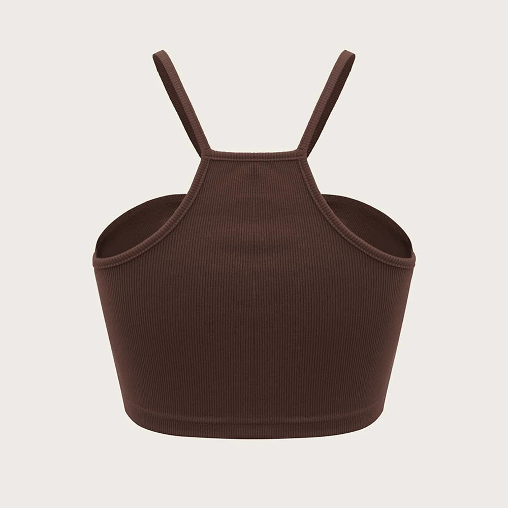 Dam Tank Top Hjärtcirkel Lätt Stretchig Bomull-2