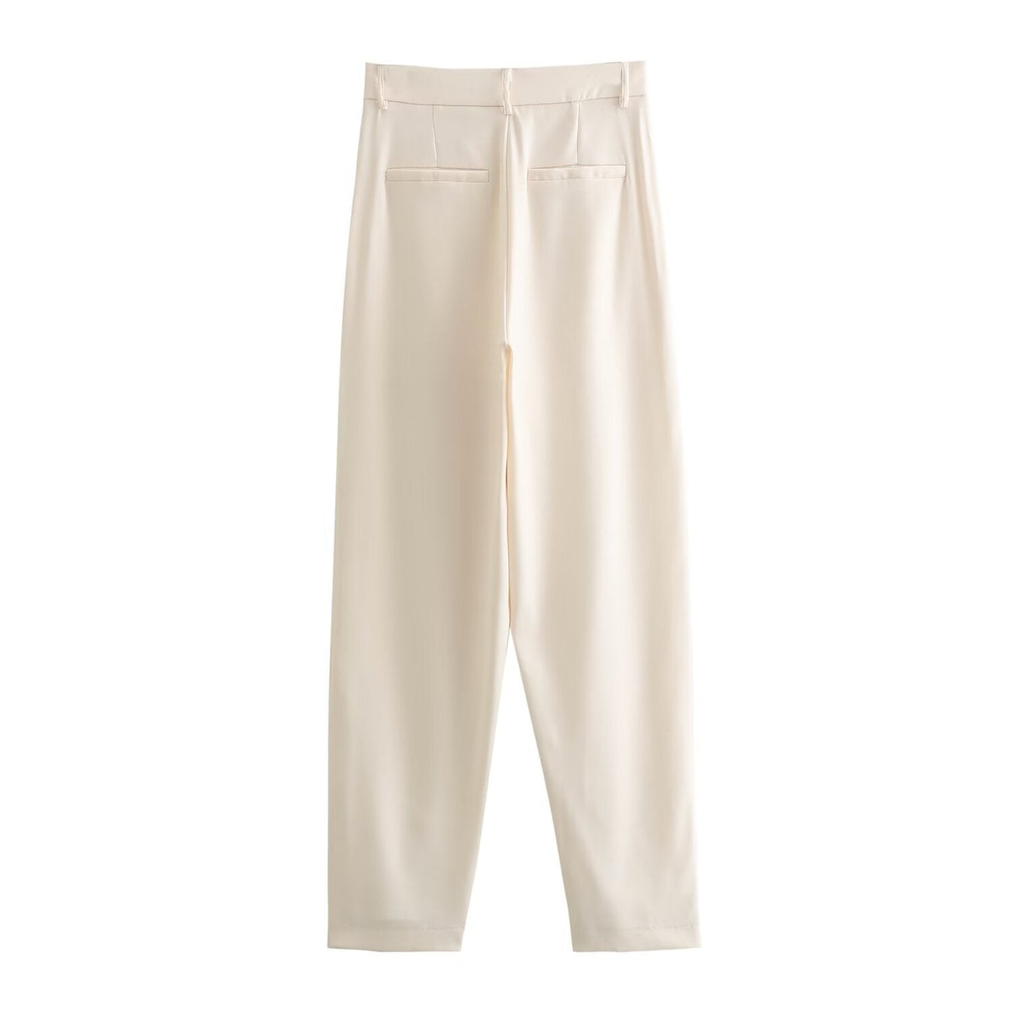 Damjacka Hög Midja Enknapps Polyester Långärmad Jacka för Dam-4