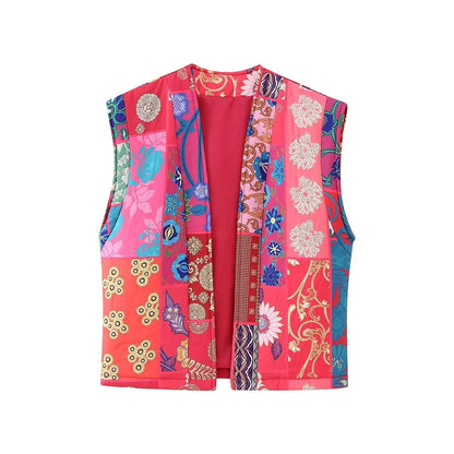 Variant image for Dam Väst Lapptäckdesign Lätt Tyg-1