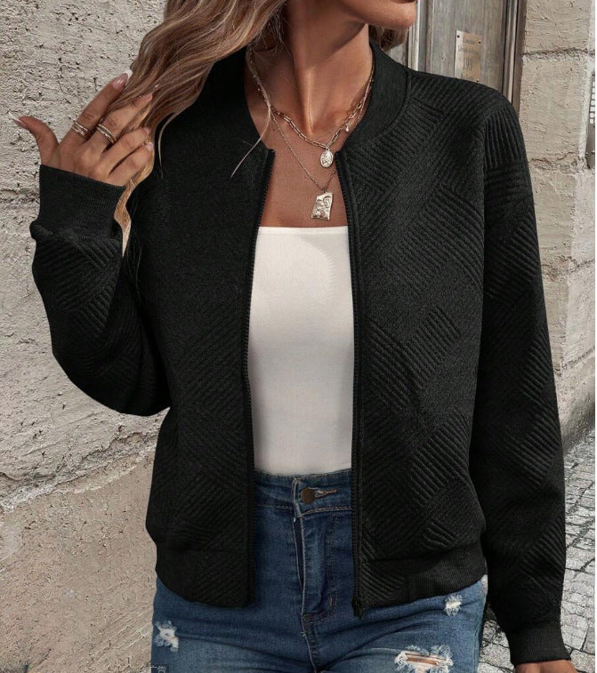 Dam Långärmad Kardigan Avslappnad Stickad-5