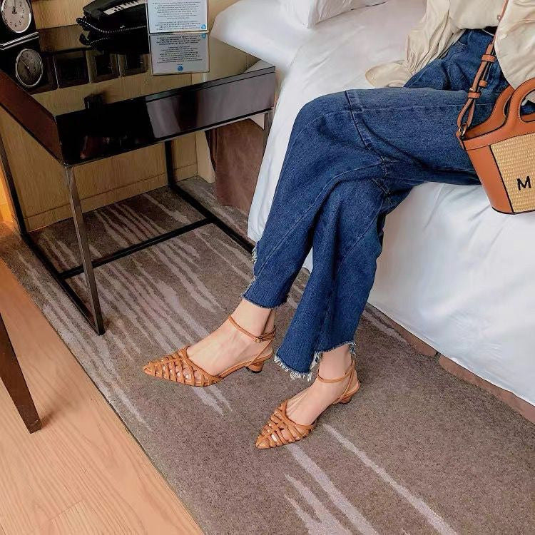 Sandaler Dam med Öppen Design, Justerbara Remmar och Andningsbart Material – Perfekta för Vardag och Fest 9