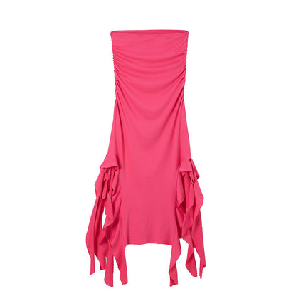 Kvinnors Bodycon Klänning Oregelbunden Design Polyester-1