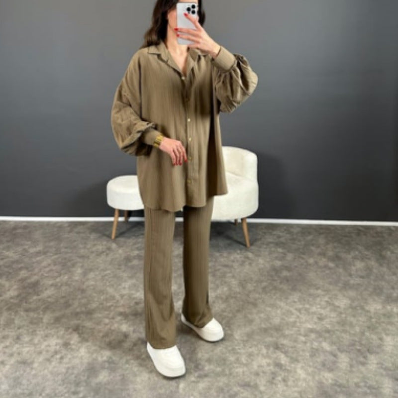 Kvinnors Fritidsuppsättning Spetsskjorta Polyester Spandex-5