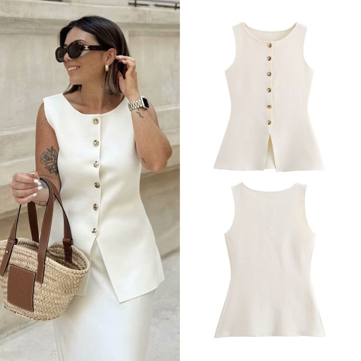 Kvinnor Lång Klänning V-Hals Polyester Enfärgad-3