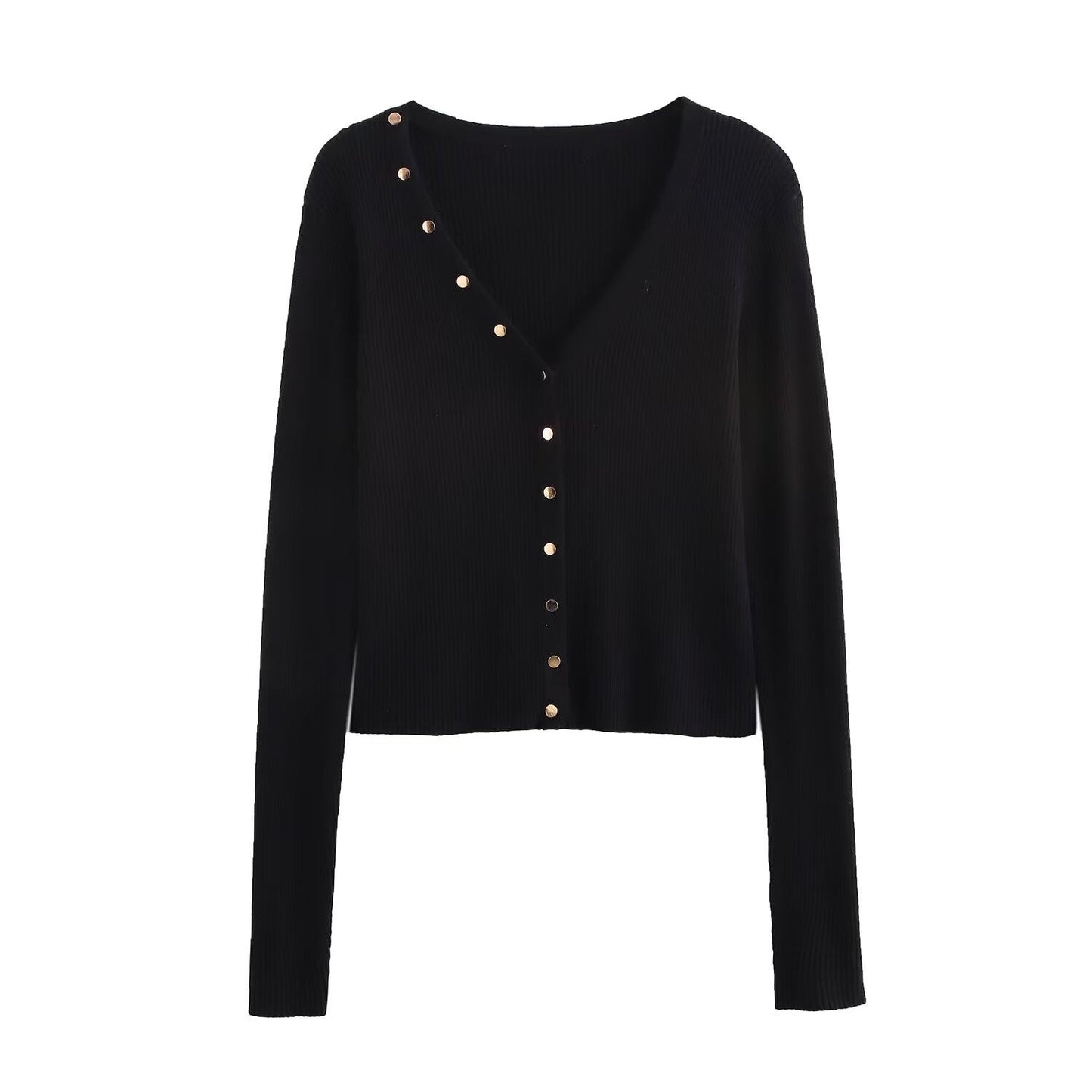 Fina Dam Klänningar Kort Elegant Polyester med Knapprad-2