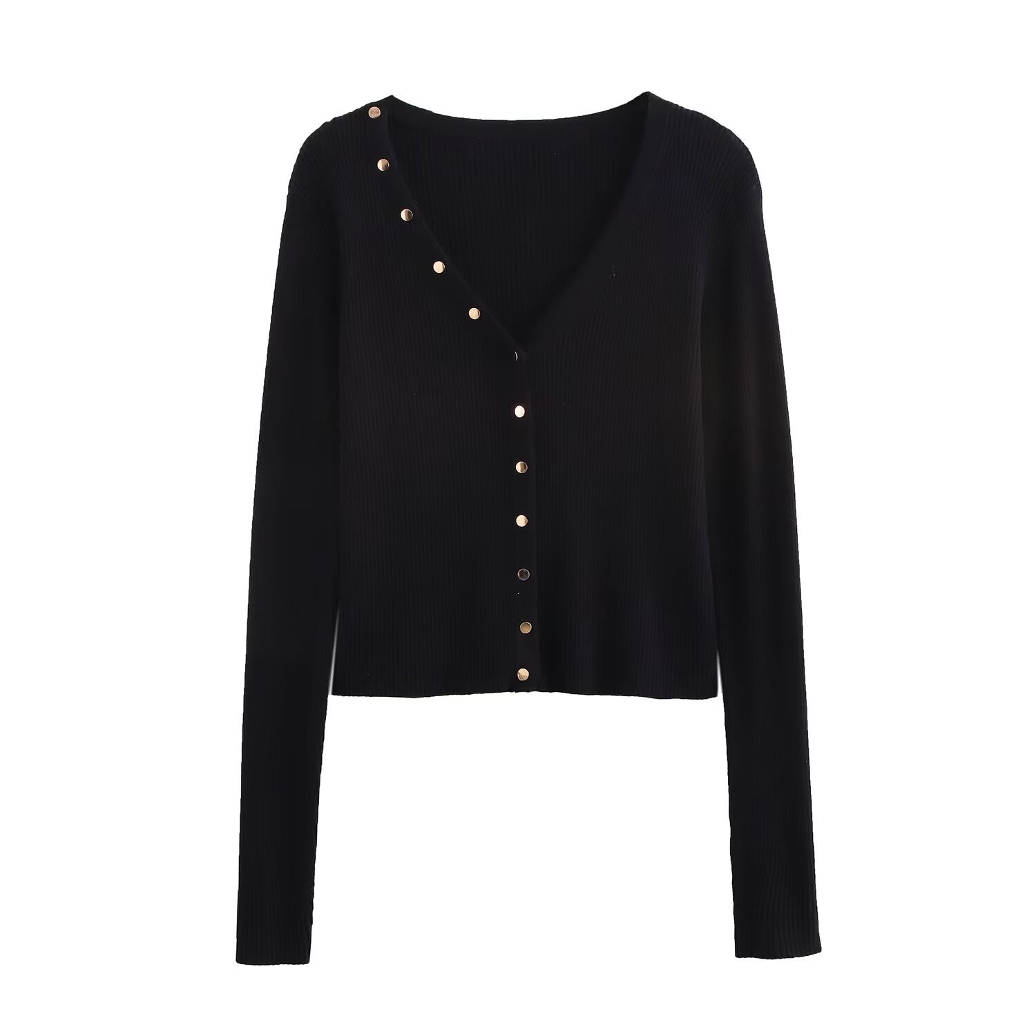 Fina Dam Klänningar Kort Elegant Polyester med Knapprad-2