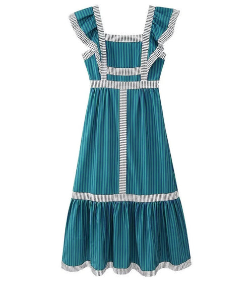 Variant image for Kvinnor Klänning Lekfull Ruffles Lätt Tyg-3
