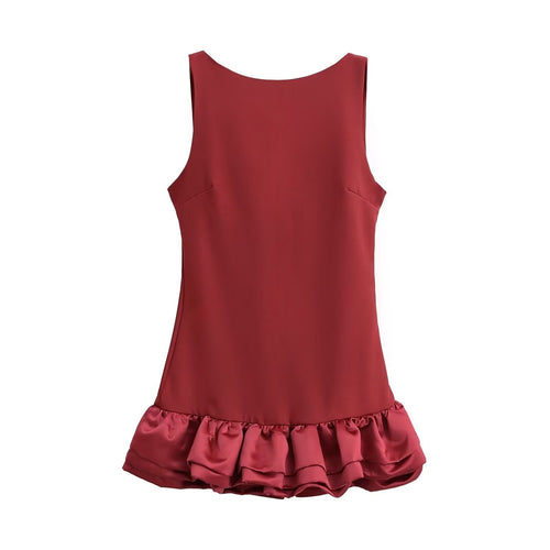 Fina Dam Klänningar A-Linjeformad Spaghetti Bärare Polyester-1