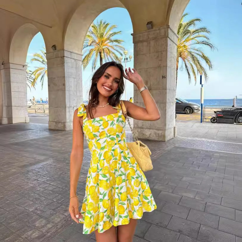 Dam Sommarklänning Justerbara Remmar Citrusdesign Bomix 3