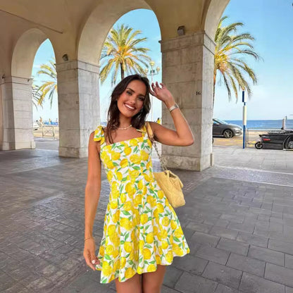 Dam Sommarklänning Justerbara Remmar Citrusdesign Bomix 3