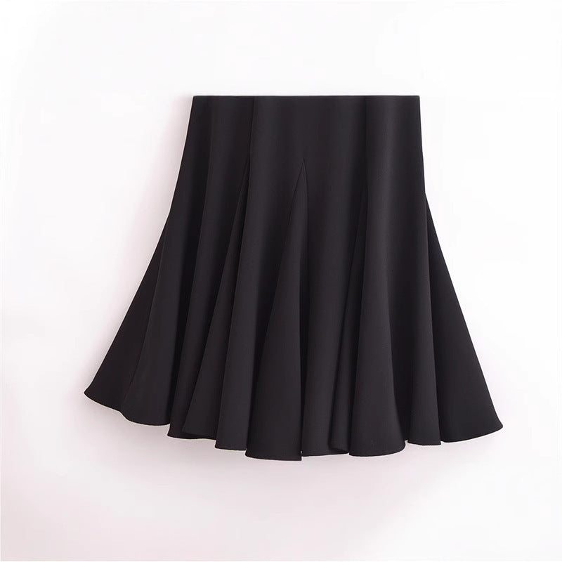 Damklänning Pennkjol Med Hängslen Polyester Ärmlös Chic Stil-4