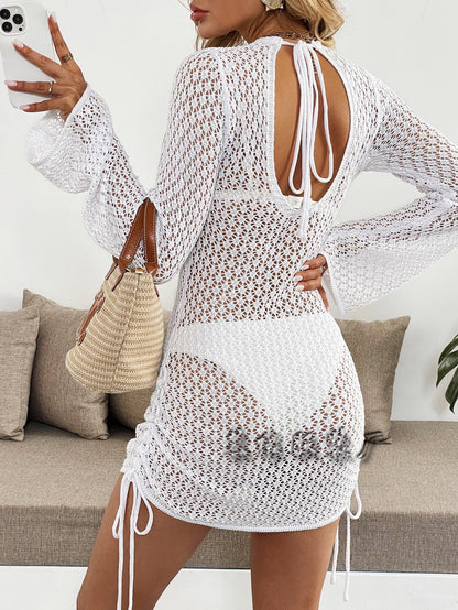 Variant image for Fina Dam Klänningar Midi Klänning Rygglös V-hals Strick-1