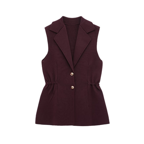 Dam Västar Fällfoldad Mörkröd 100% Polyester-1