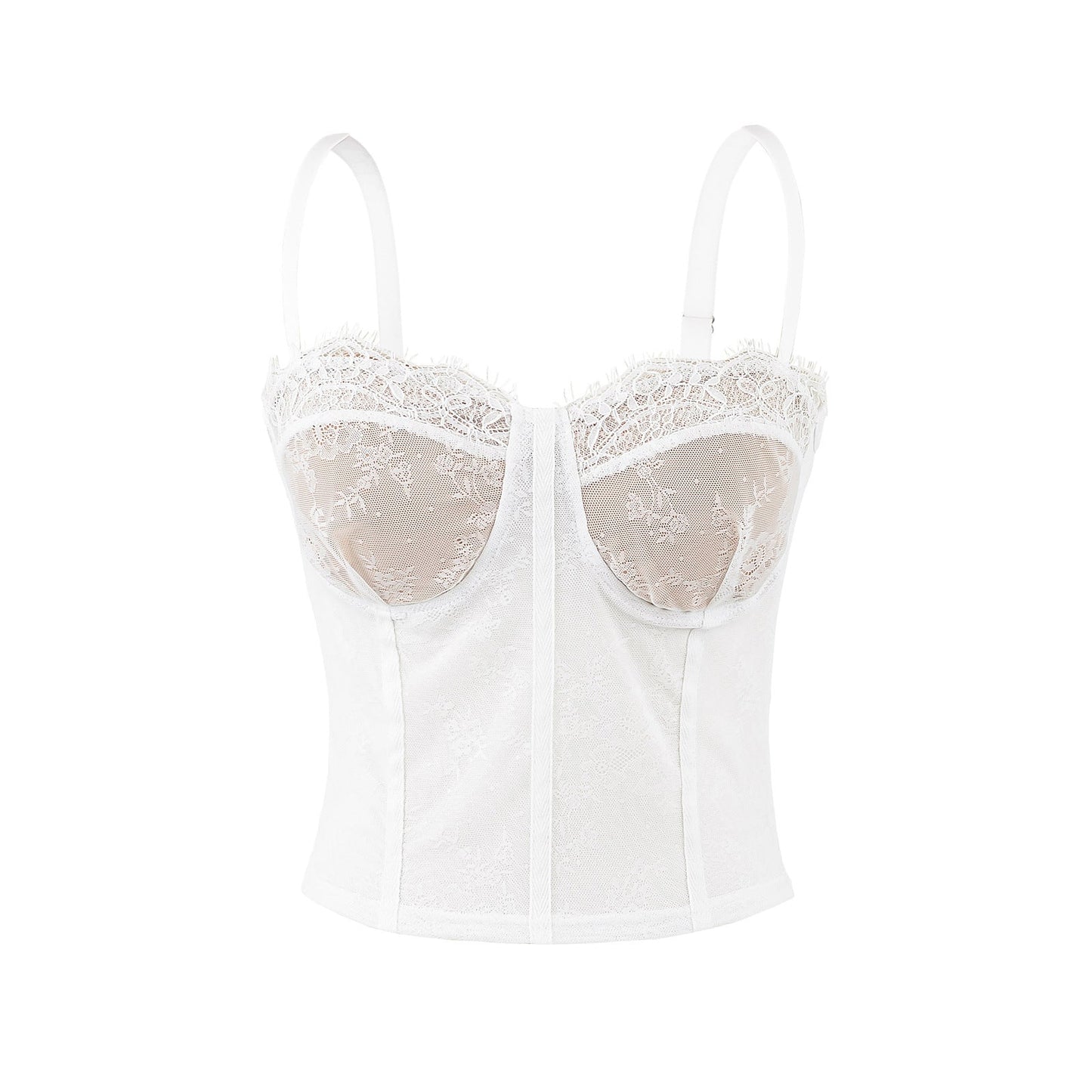 Kvinnors Corsage Spets Justerbara Bärar Nätstruktur 1