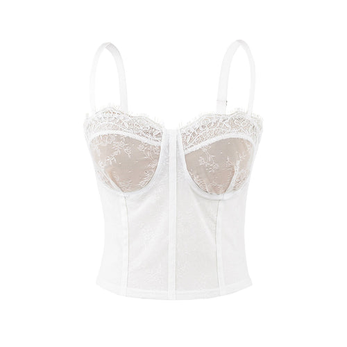 Kvinnors Corsage Spets Justerbara Bärar Nätstruktur 1