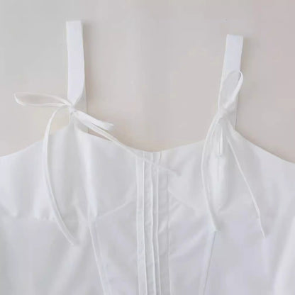 Dam Top Spaghettiband Ruffles Polyester 5