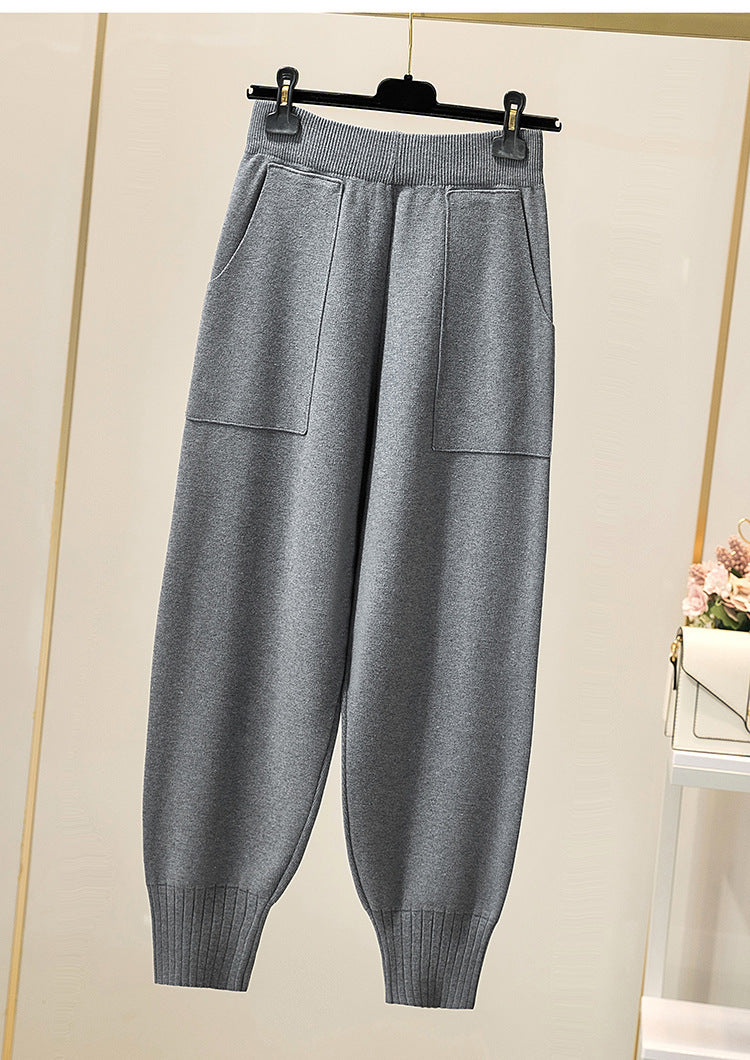 Snygga Byxor Dam Överdimensionerad Design i Mjuk Bomull 5