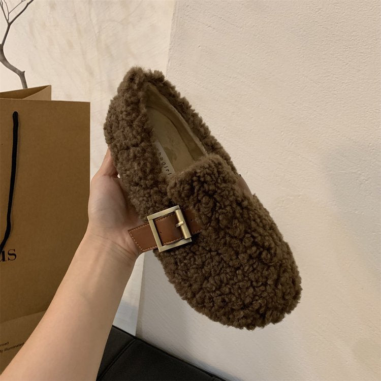 Kvinnor Mulor Fleece Bekväm Design med Dekorativt Spänne 1