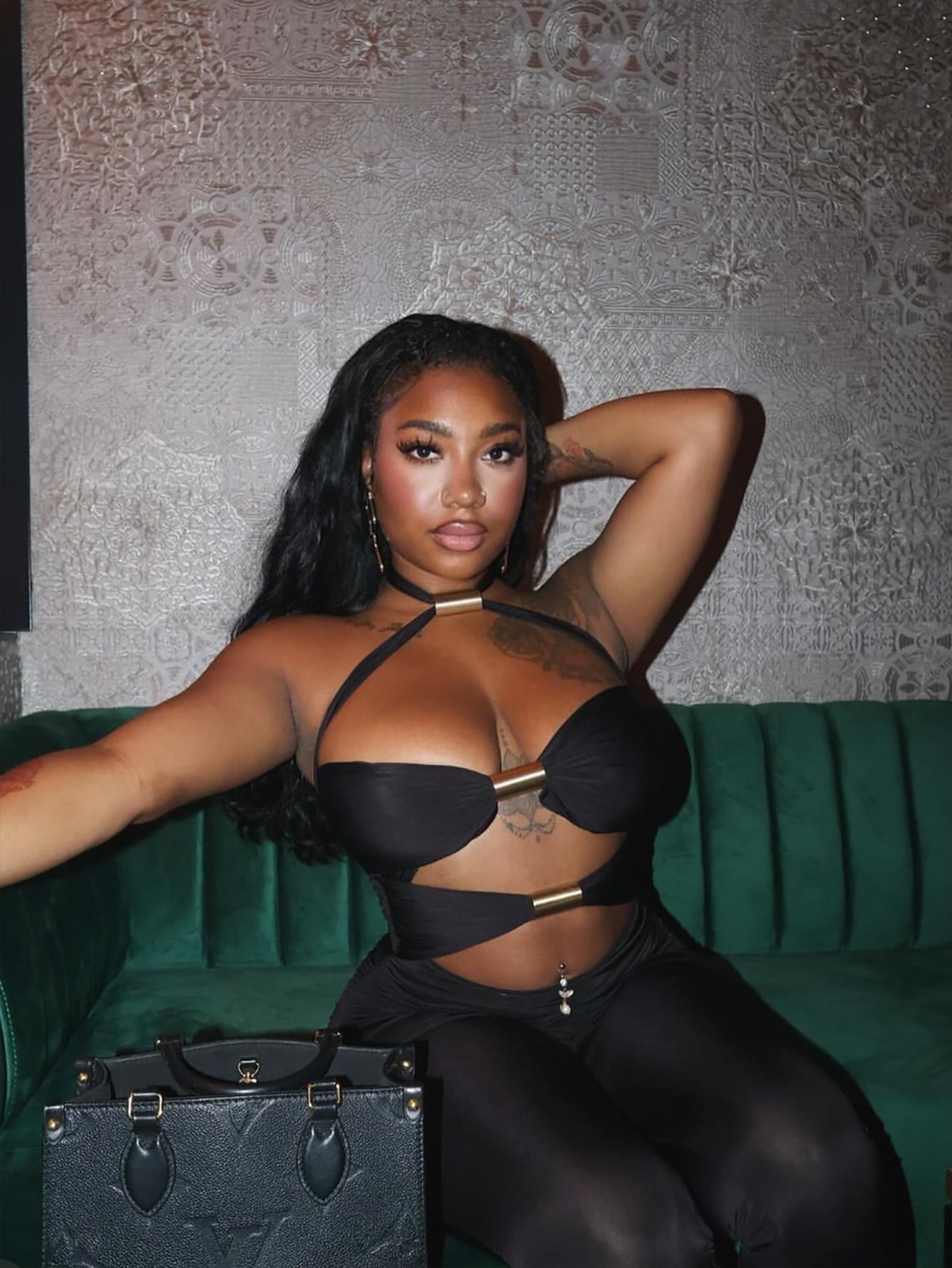 Dam Långa Byxor Snörning Tunt Spandex Streetwear-1