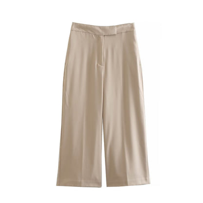 Matchande Set Dam Monokrom Byxor med Tank Top 100% Bomull 8