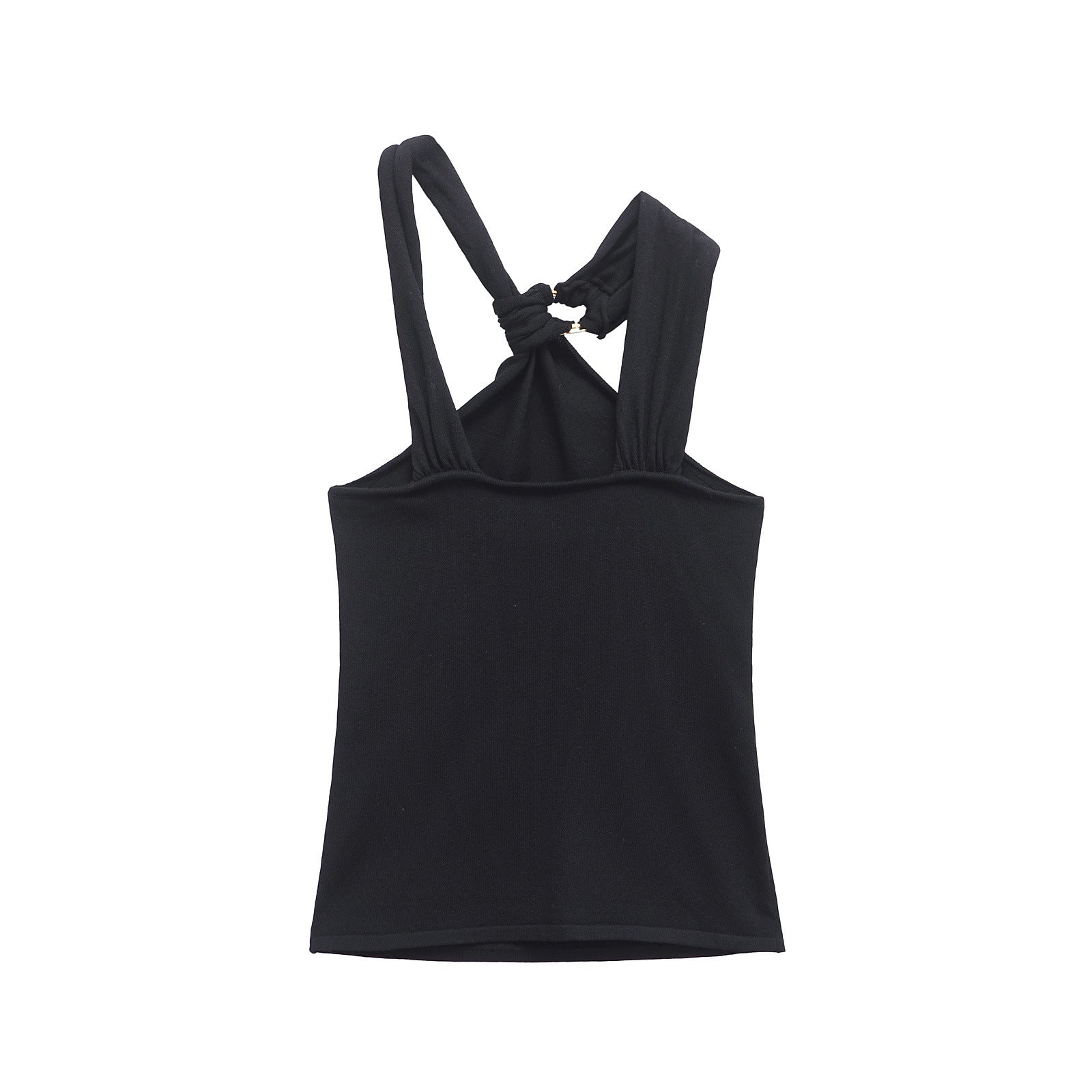 Dam Topp Utan Axelband Enkel Design 100% Bomull-2