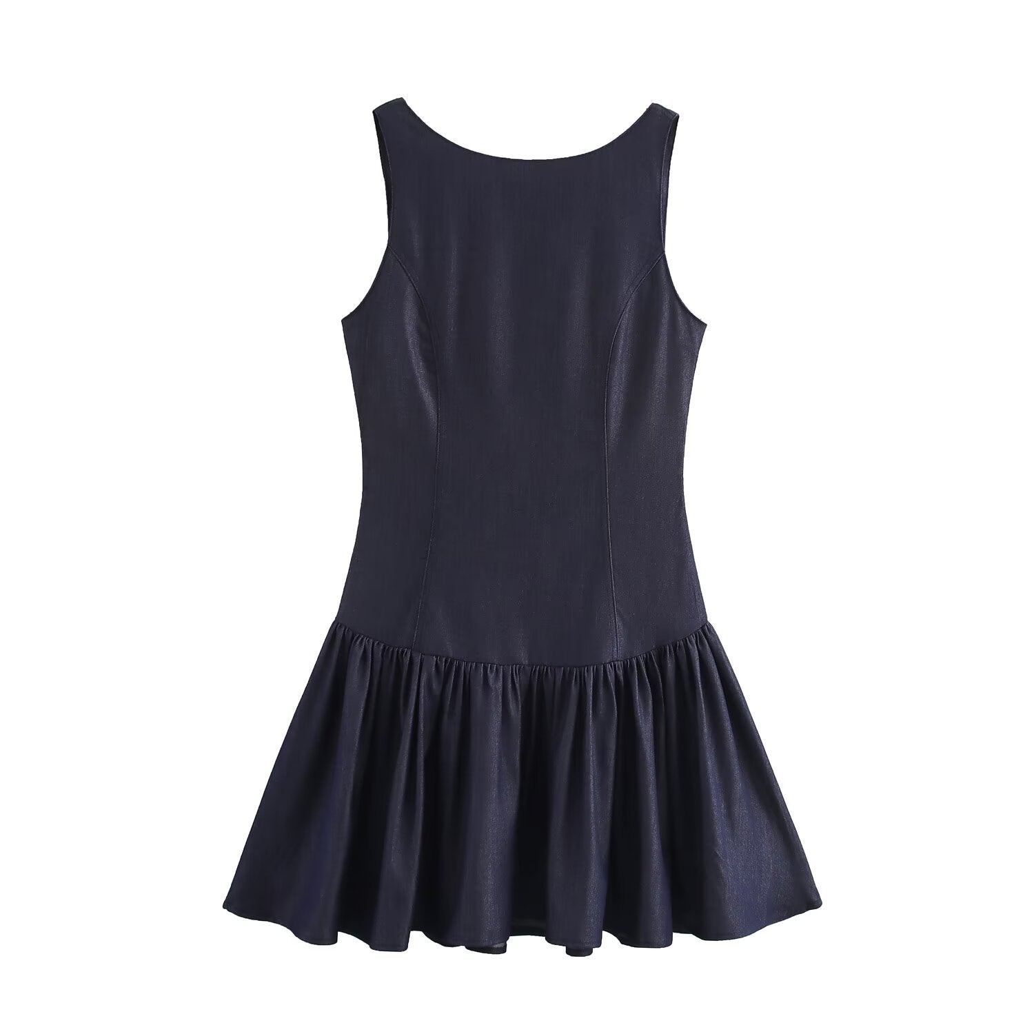 Variant image for Damklänning A-Line Denim Minilängd Fina Detaljer-1