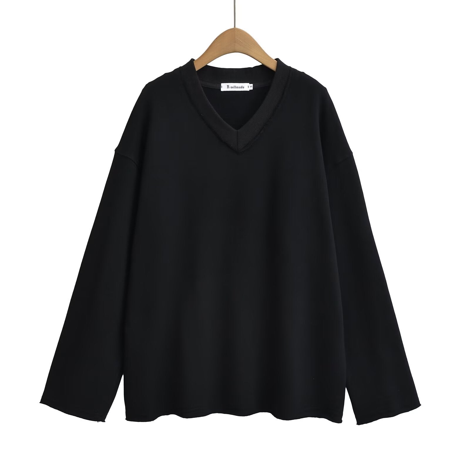 Variant image for Kvinnors Långärmad Skjorta V-Hals Fransar Bomullsmix-3