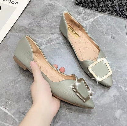 Elegante Spitzballettschuhe aus Leder mit Stilvollem Schnallen-Detail – Bequeme Damen-Schuhe in Größen 36-41 4