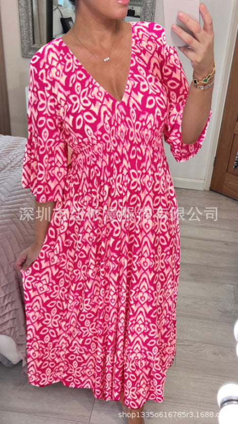 Variant image for Kvinnors Lång Klänning Trendig Polyester-51