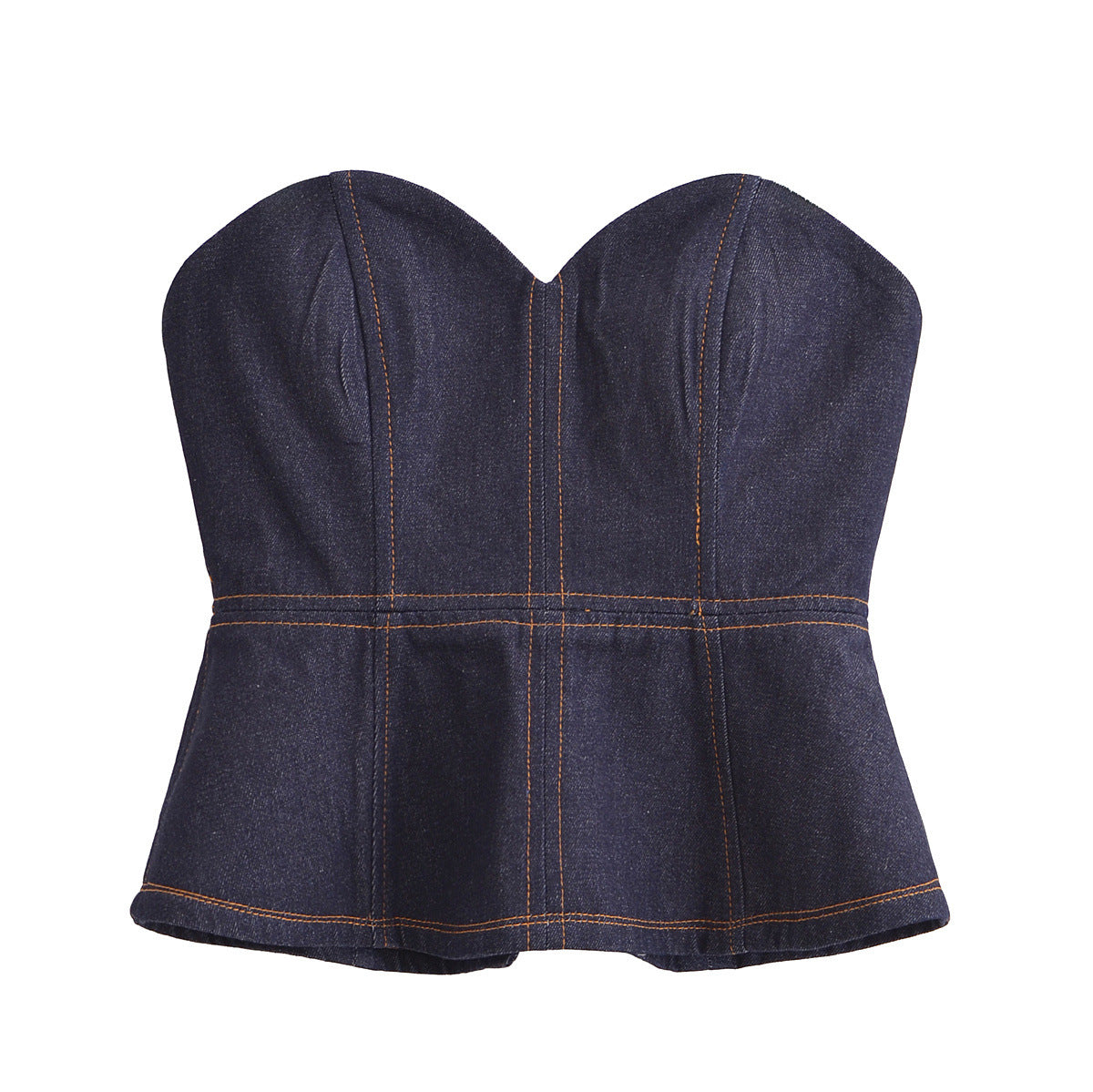 Variant image for Dam Blazer Bustier Set Denim Polyester-5