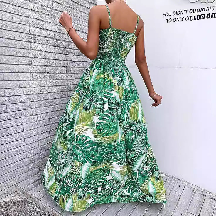 Dam Lång Kjol A-linjeformad Polyester med Tryckt Mönster-6