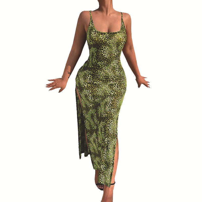 Variant image for Kvinna A-Line Klänning Leopardtryck Polyester-31