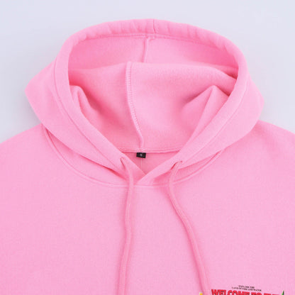 Kvinnors Hoodie Avslappnad Design Mjuk Tyg 3