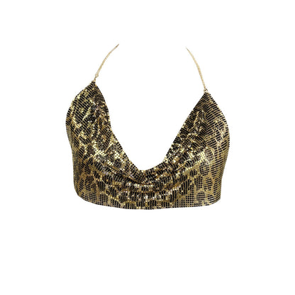Kvinnors Bikini Djurtryck Glittrande Material Badkläder Dam-2