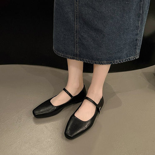 Bequeme Ballerinas Damen aus Synthetischem Leder mit Klassischer Remdesign – Elegante Ballerina Schuhe für Alltag und Festlichkeiten 1