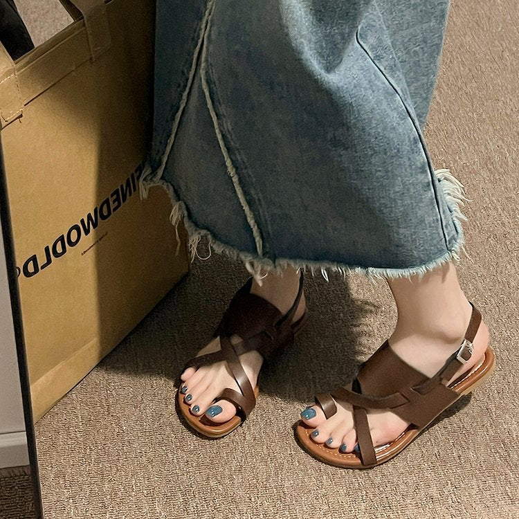 Dam Sandaler Justerbara Remmar Chic Design Syntetiskt Material 5