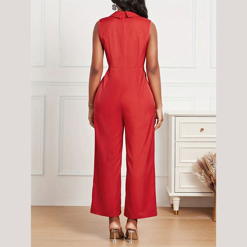 Kvinnors Jumpsuit Bred Ben Skräddarsydd Mjuk Tyg-5