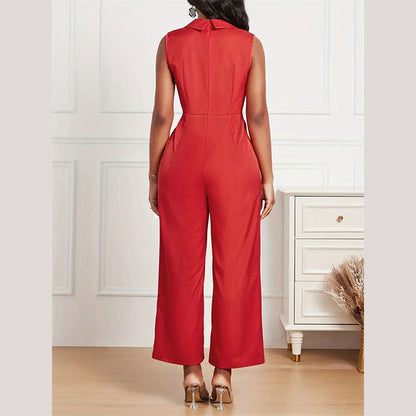 Kvinnors Jumpsuit Bred Ben Skräddarsydd Mjuk Tyg-5