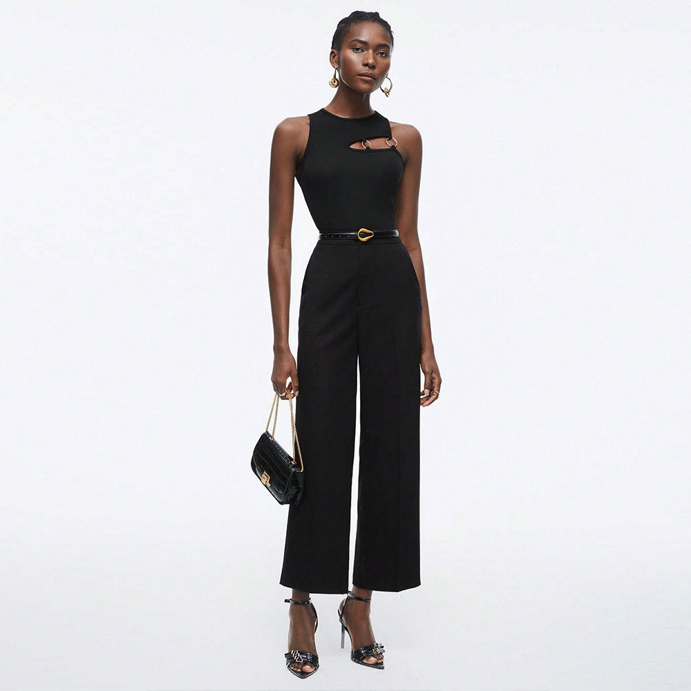 Dam T Shirt Oregelbunden Passform Polyester för Avslappnad och Festlig Stil-5