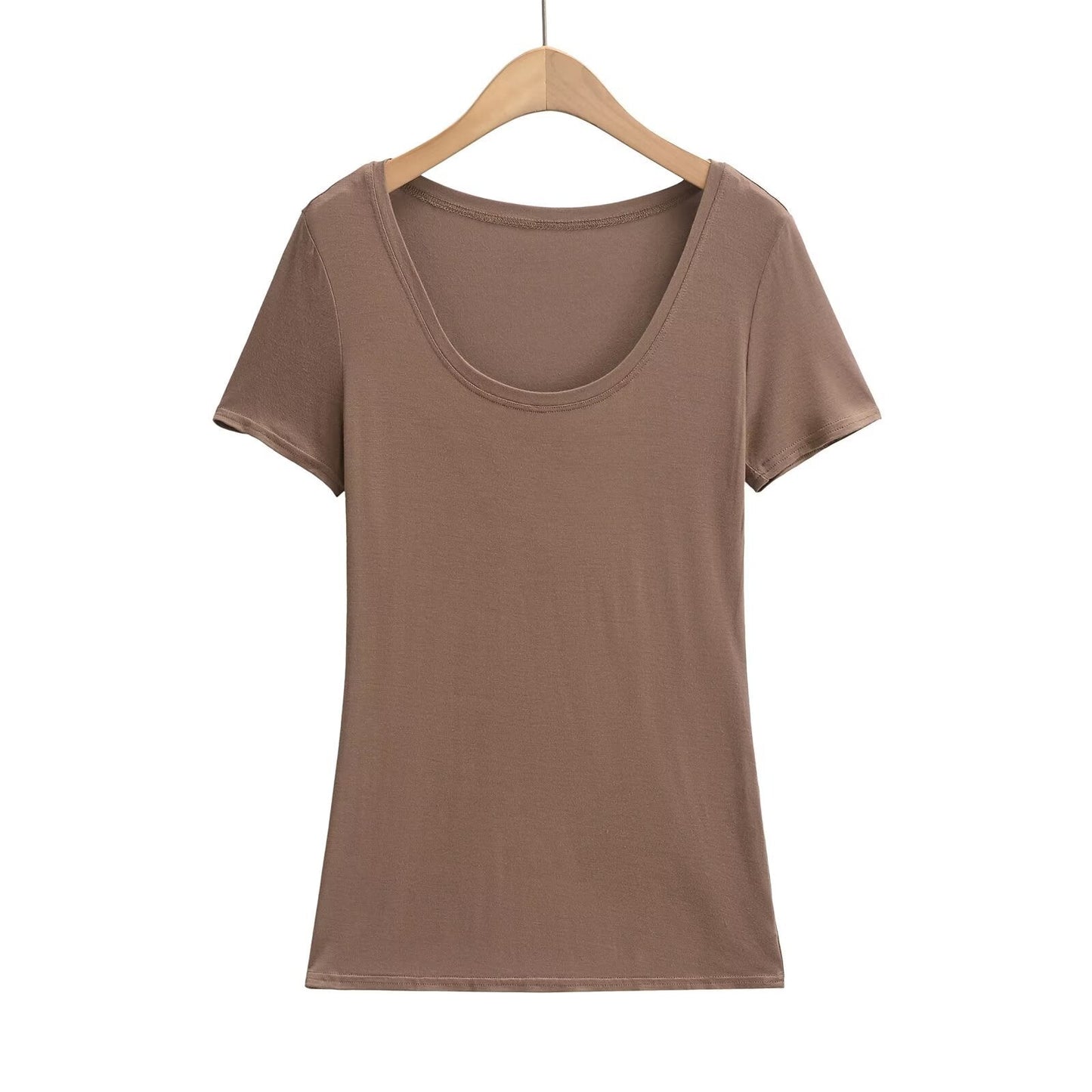 Variant image for Kvinnors T-Shirt Basmodell Rund Hals Bomull-2