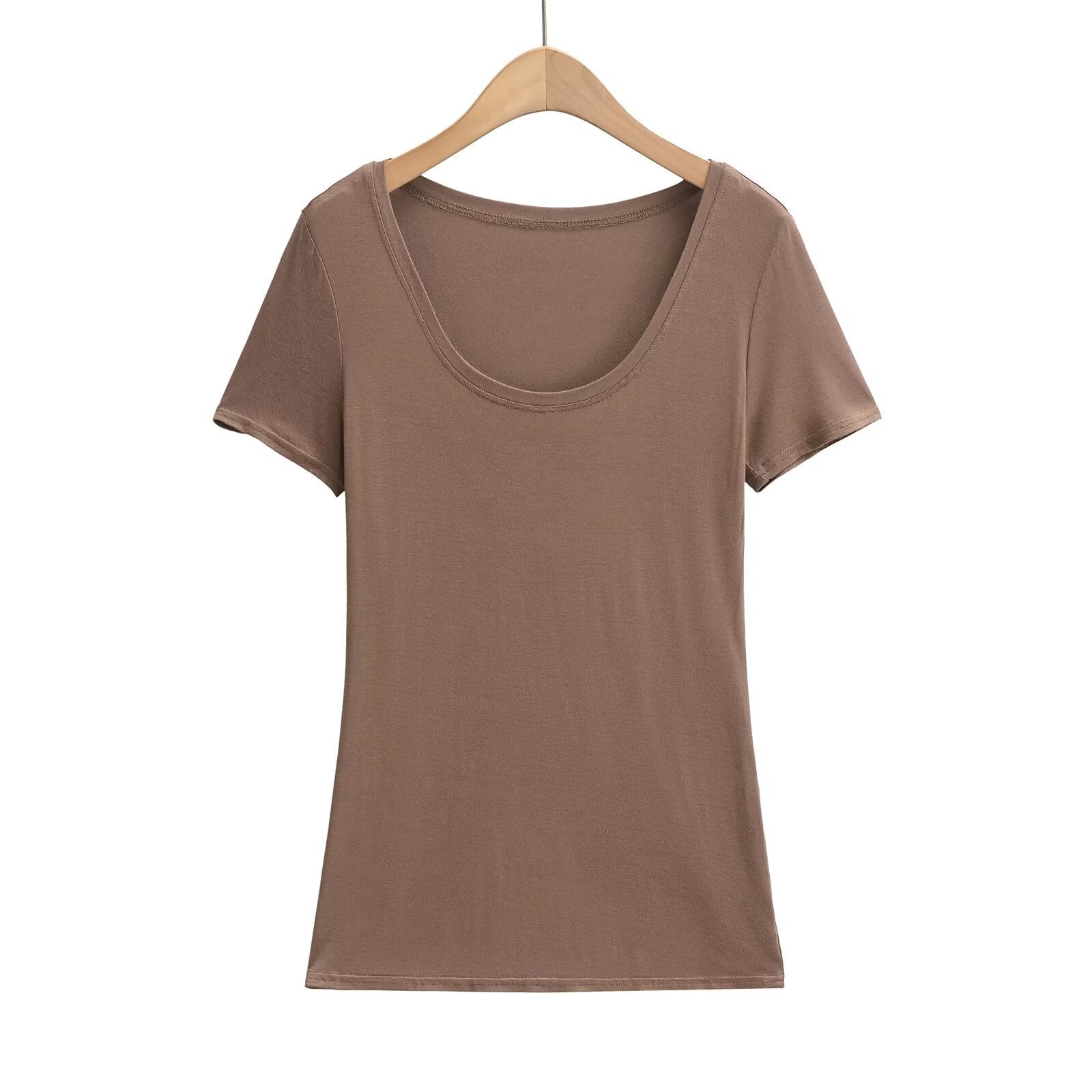 Variant image for Kvinnors T-Shirt Basmodell Rund Hals Bomull-2