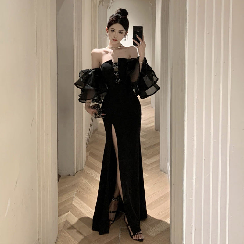 Variant image for Fina Dam Klänningar Smal Fit Med Vik Ärmar Polyester-1