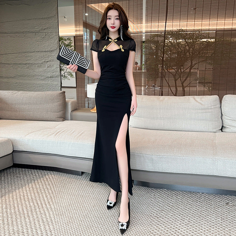 Variant image for Fina Dam Klänningar Cheongsam Tight Bodycon Polyester-1