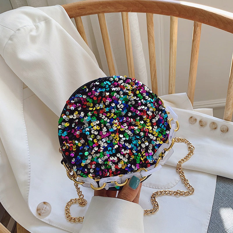 Variant image for Kvinnors Crossover Väska Rund PU Konstläder Trendig Stil-3