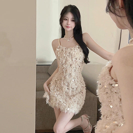 Dam Klänning Off Shoulder Kort Polyester-1