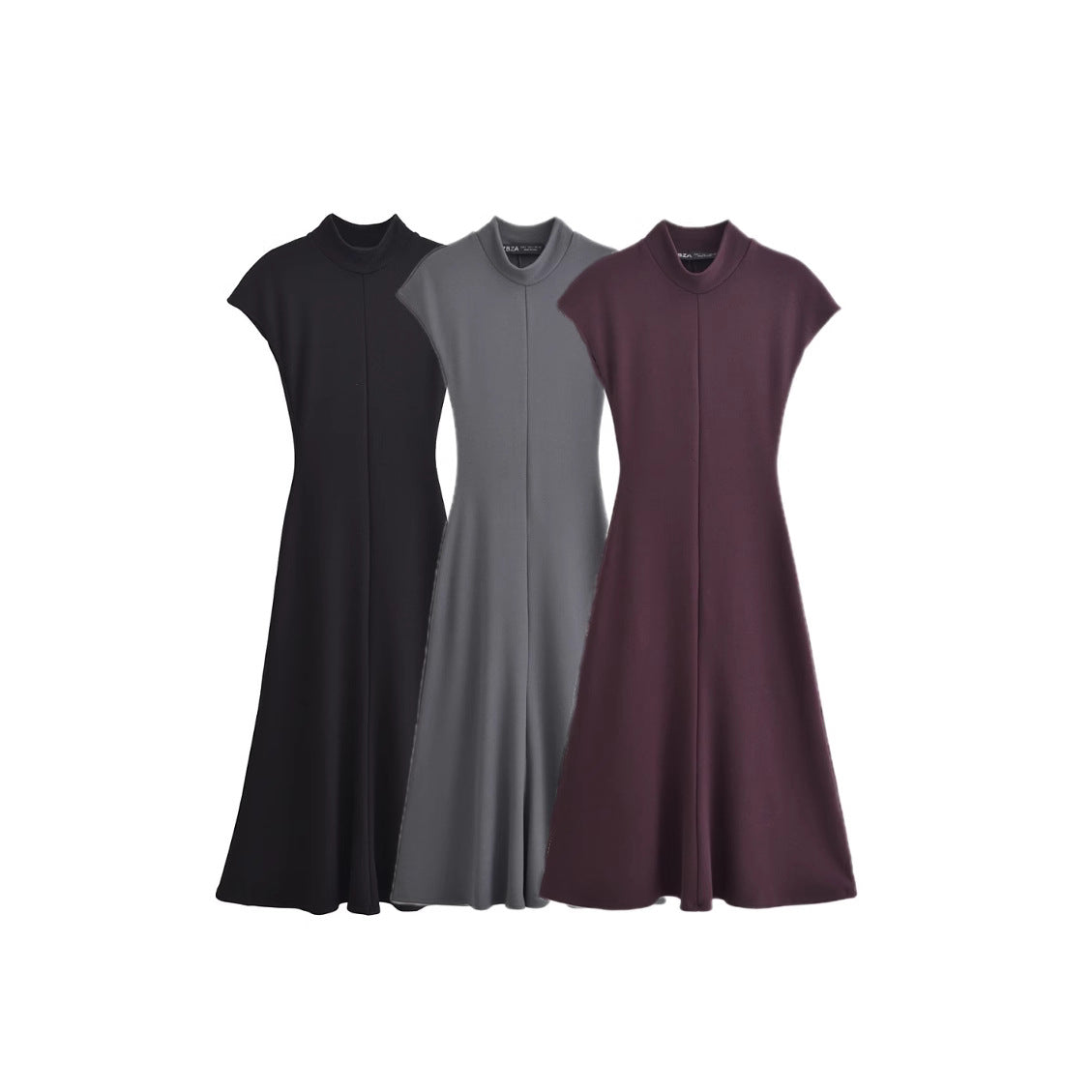 Maxiklänning Dam Ärmlös A-linjeformad Polyester 5