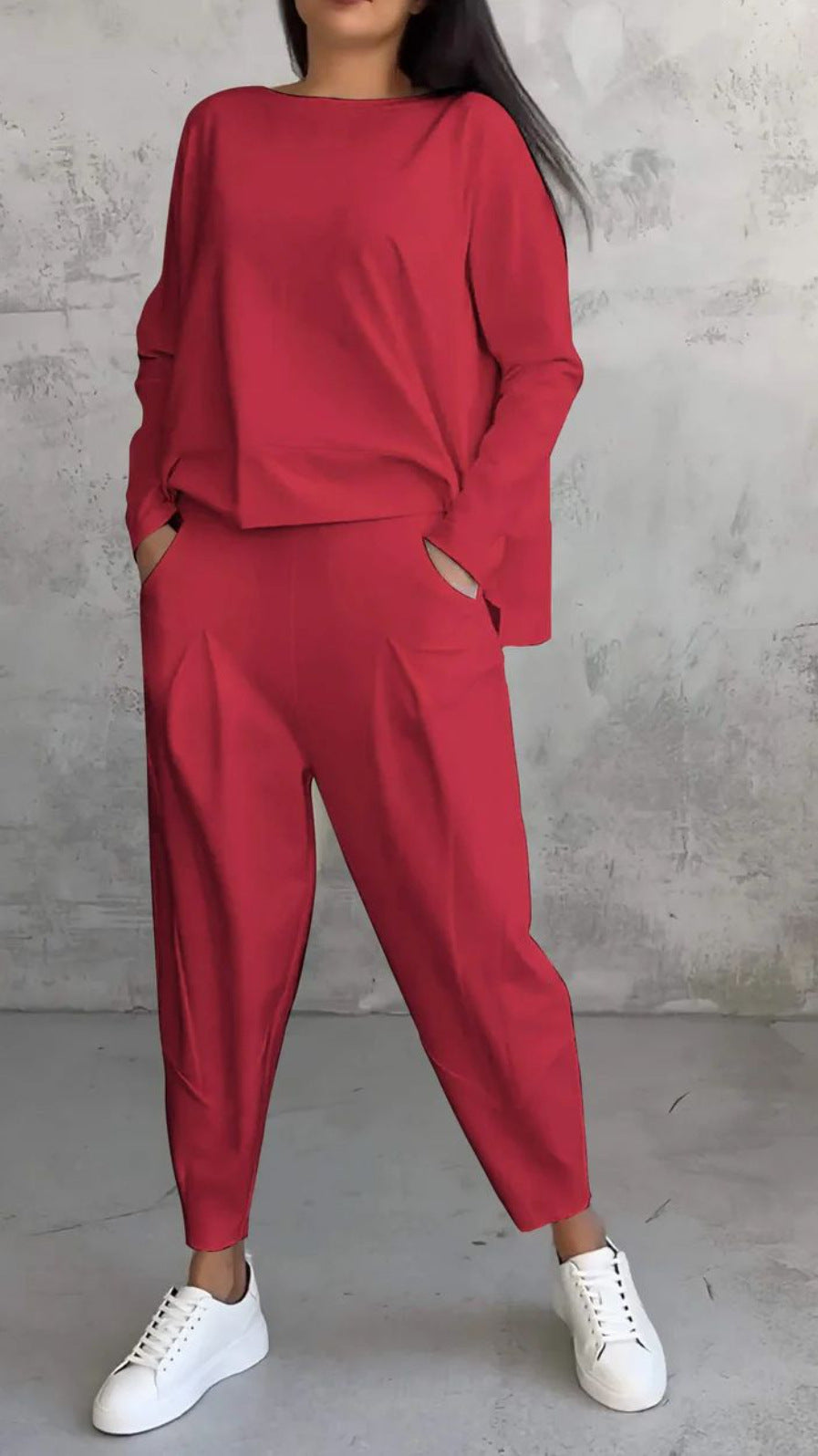 Variant image for Dam Långärmad Topp Pendlarstil Polyester-25