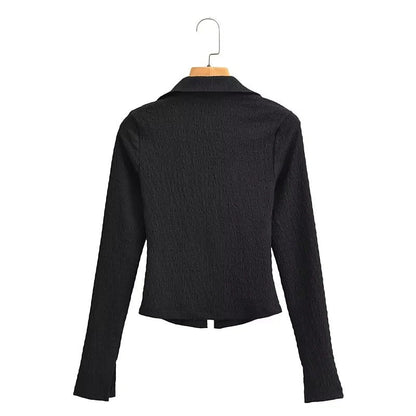 Modern Cardigan för Kvinnor i Elastiskt Material med Elegant Knappspänning – Mångsidig Design i Flera Storlekar och Färger 2